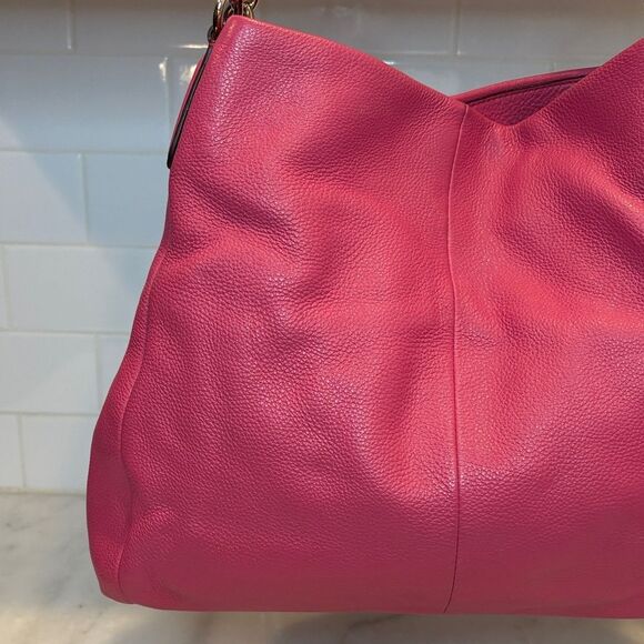 Coach Madison Pebbled Leather Phoebe Hobo Shoulder Bag HTF - Picture 2 of 16